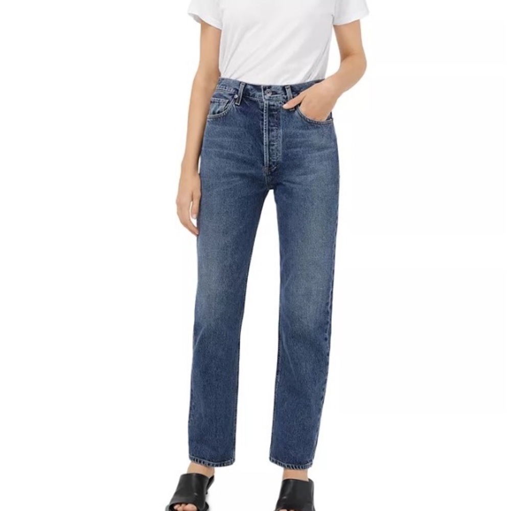AGOLDE 90’s Pinch Waist High Rise Straight Jeans in Portrait Wash